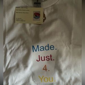 Tie-dye clothes and a Made.Just.4.You. screen printed shirt for $15